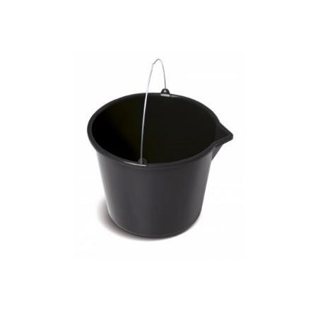 Vödör műanyag fekete kiöntővel 12kg