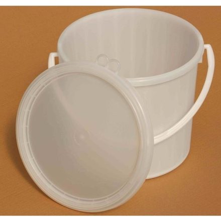 Vödör műanyag Fehér+rápattanó fedél 5 l