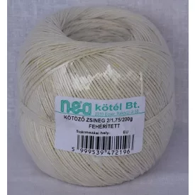 Zsineg--kender 2L,75 fehérített 0m2kg