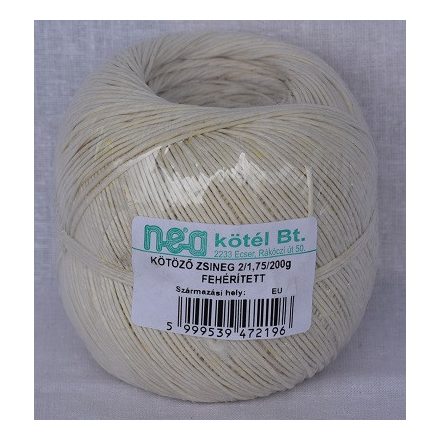 Zsineg--kender 2L,75 fehérített 0m2kg