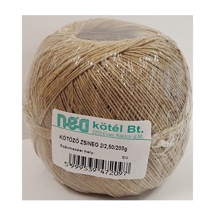 Zsineg--kender 2/2,50 0,2kg