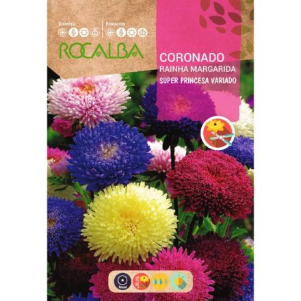 Őszirózsa Super Princes színkeverék virágmag 3g