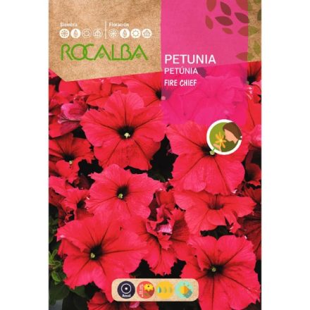 Petunia nagyvirágú virágmag piros 0,5g