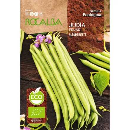 Zöldhüvelyű Bokorbab Slenderette BIO minősítésű ECO vetőmag 15g