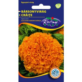  Bársonyvirág virágmag  nagyvirágú alacsony narancssárga
