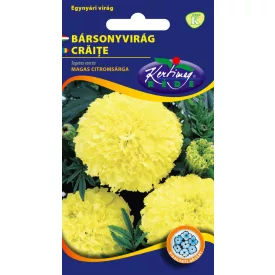   Bársonyvirág virágmag  nagyvirágú virágmagas citromsárga