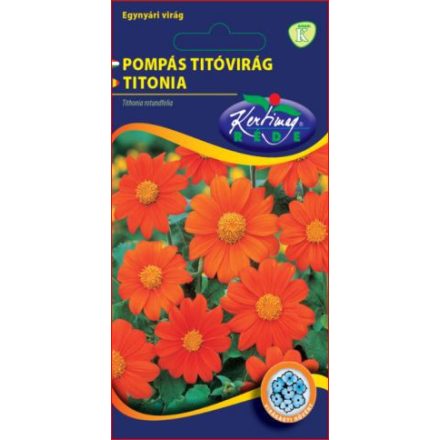 Pompás Titóvirág Pásztortűz virágmag narancssárga