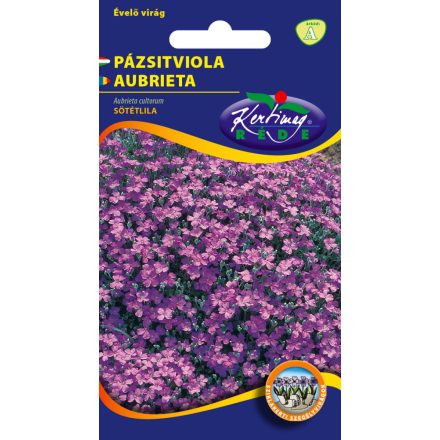 Pázsitviola virágmag Aubrieta hybrida sötétlila