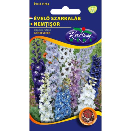 Szarkaláb Évelő virágmag Delphinium cultorum színkeverék