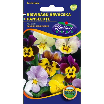 Kisvirágú árvácska virágmag Viola cornuta színkeverék