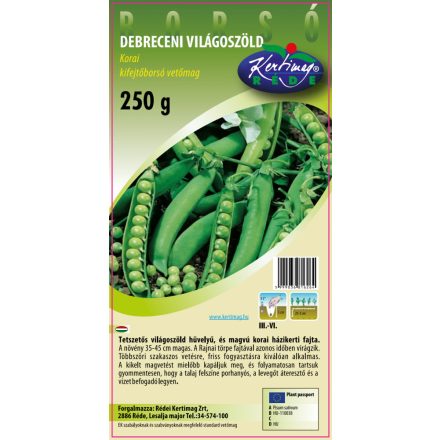 Kifejtőborsó Debreceni Korai világoszöld 250g