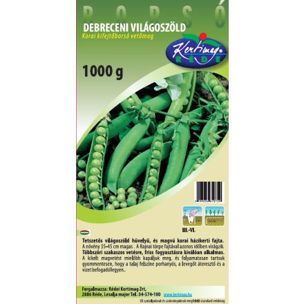 Kifejtőborsó Debreceni Korai világoszöld 1000g