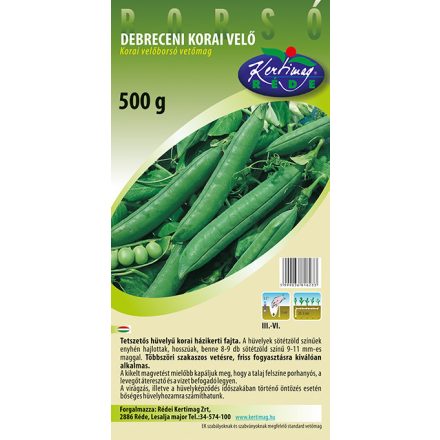Velőborsó Debreceni korai 500g