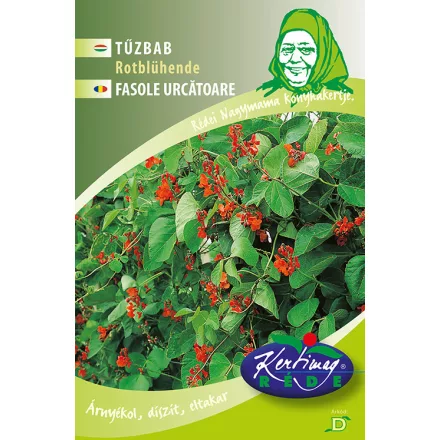 Karósbab Tűzbab pirosvirágú Lady di 30g