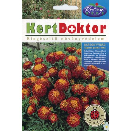 Bársonyvirág virágmag  Petit Harmony narancs-barba 2g