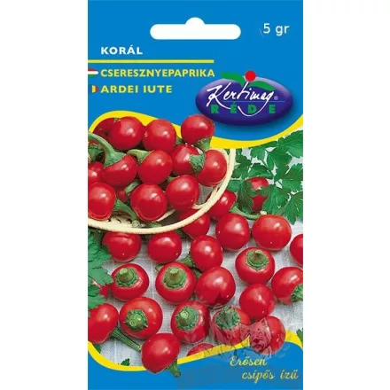 Cseresznyepaprika vetőmag Korál 5g NAGY kiszerelés 