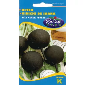 Őszi-Téli Retek vetőmag Kerek fekete NAGY kiszerelés 50g
