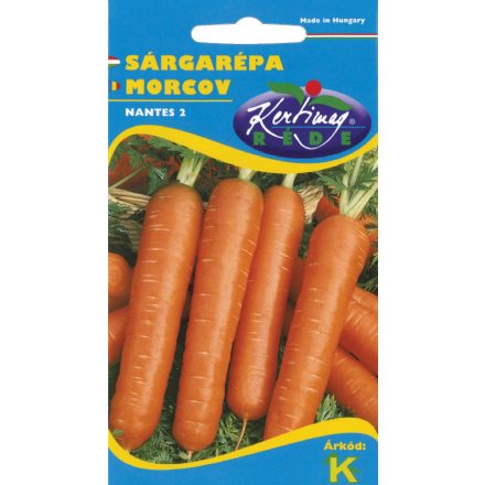 Sárgarépa mag  Középkorai Nantes 2 NAGY kiszerelés 50g
