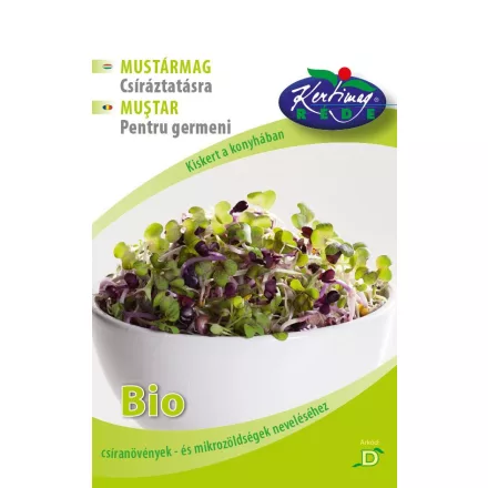 Mustár csíráztatni való mag BIO Sinapis alba 50g