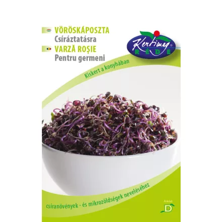 Vöröskáposzta csíráztatni való mag Brassica oleracea rubra csíráztatni való 15g