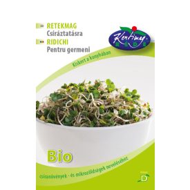   Retek BIO csíráztatni való mag Raphanus sativum NAGY Kiszerelés 500g