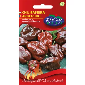 Chili paprika vetőmag Habanero Csokoládé barna 20 szem