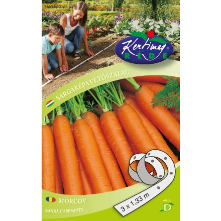 Sárgarépa mag  Nantes 2 vetőszalag 3x1,33m