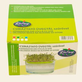 Csíráztató szita + üvegtál