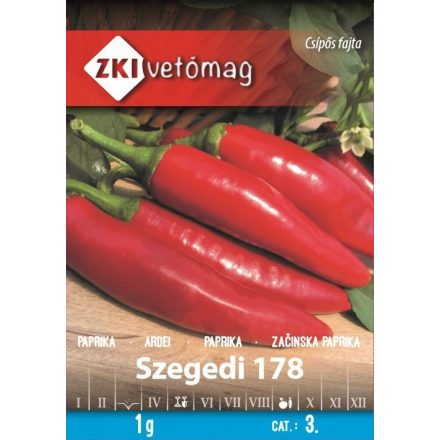 Fűszerpaprika mag  szegedi 178 1g