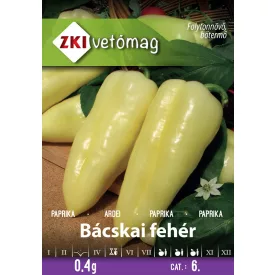 Paprika vetőmag Bácskai fehér 0,4g