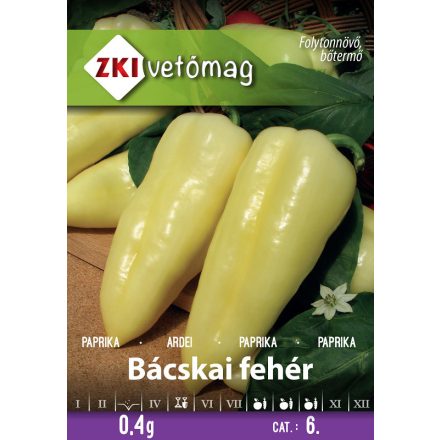 Paprika mag  Bácskai fehér 0,4g